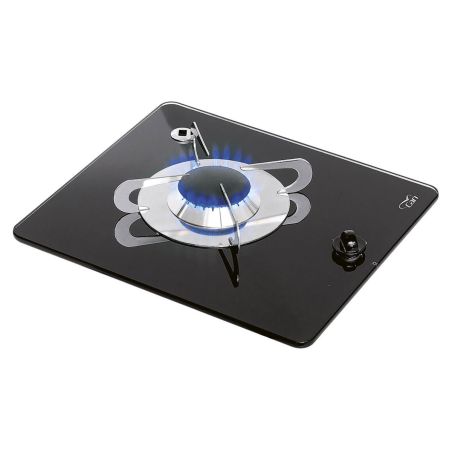 Kompaktes Einbau‑Gaskochfeld aus Glas, 1 Brenner PV1320 – Can