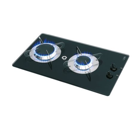 PV1357 Built‑In Gas Cooktop, Glass Top, 2 Burners - Can