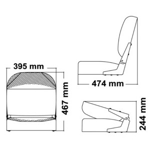 Sitz mit klappbarer Rückenlehne 28870 2