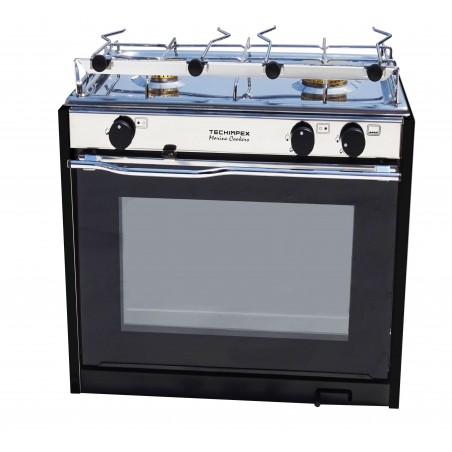 Kooktoestel met 2 branders Marina met oven - Techimpex