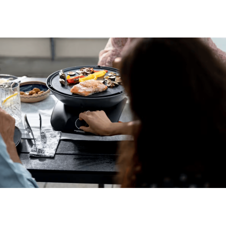 Mini barbacoa de gas 360 Grill CV 2400 W placa antiadherente 30 cm - Campingaz