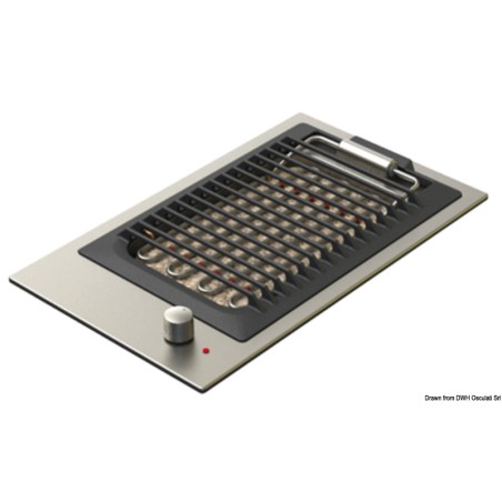 Upotettava sähkögrilli 2400 W 220 V, ruostumaton teräs – Osculati