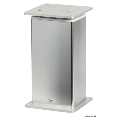 Gamba tavolo elettrica Square-Alu 3 stadi 358-758 mm. alluminio anodizzato - Osculati