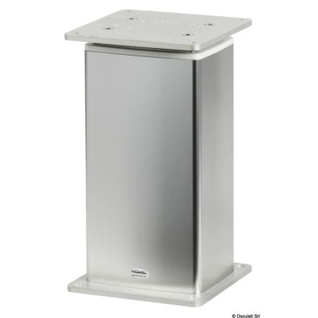 Gamba tavolo elettrica Square-Alu 3 stadi 358-758 mm. alluminio anodizzato - Osculati