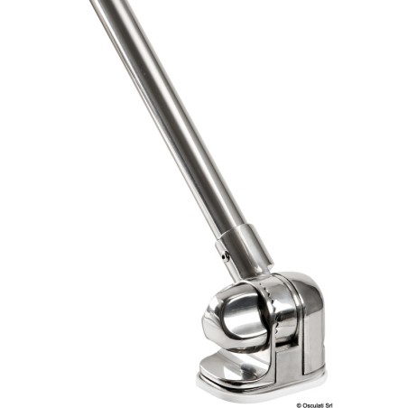 Klappbare 60‑cm‑Stange mit 360° Evoled‑Ankerlicht aus Edelstahl – Osculati
