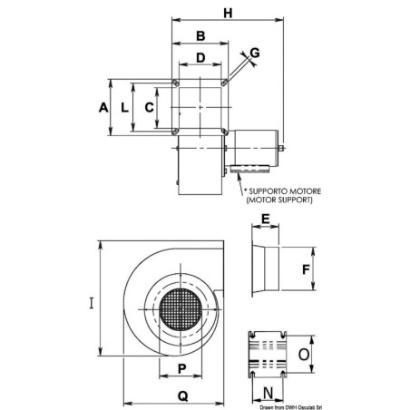 Radialventilator 24 V 300 W 16 linksdrehend LD – CEM