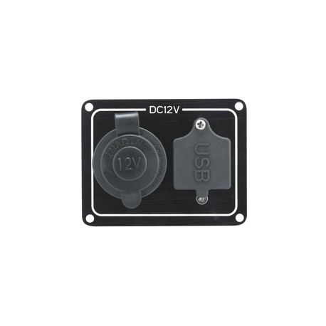 Toma de mechero USB con panel