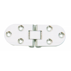 Stainless steel hinge with stop mm.80X30