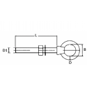 Eyebolt inox 316