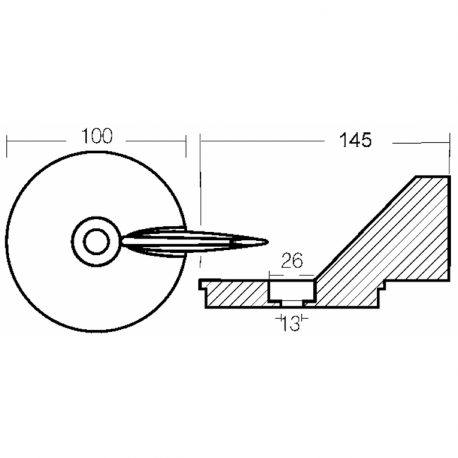 Finne für Formel 40-45-50-55-60 PS 4t Motoren