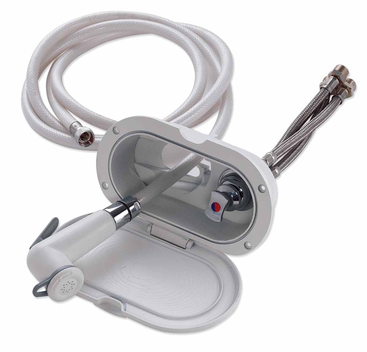 Box doccia completo di miscelatore e doccetta