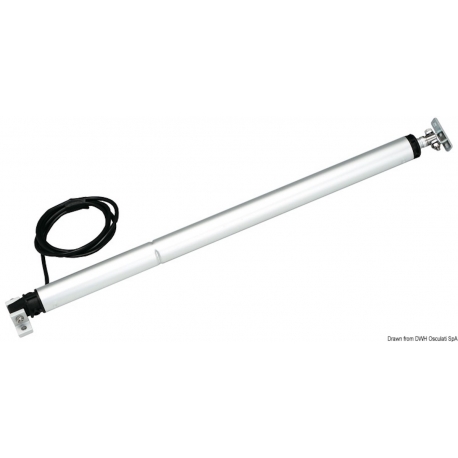 Electric linear actuator for hatches