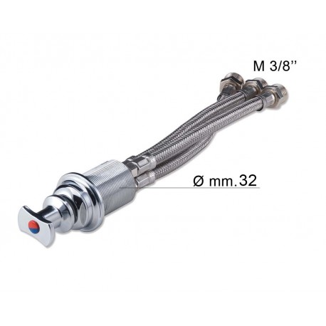 Verchromter Messingmischer