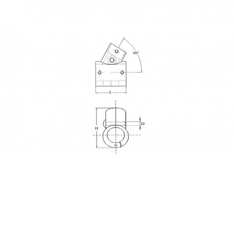 T-Stück mit 60° schräger Öffnung