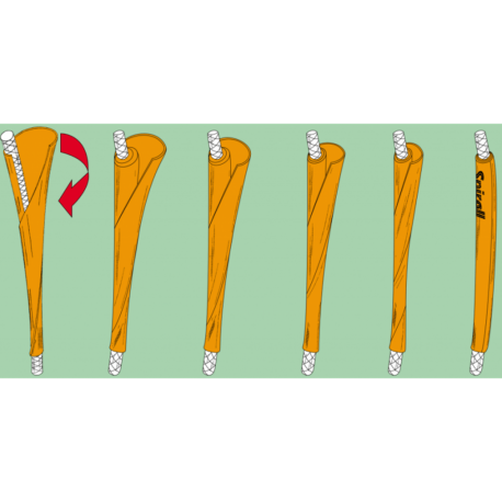 Spiroll rope protection sleeve