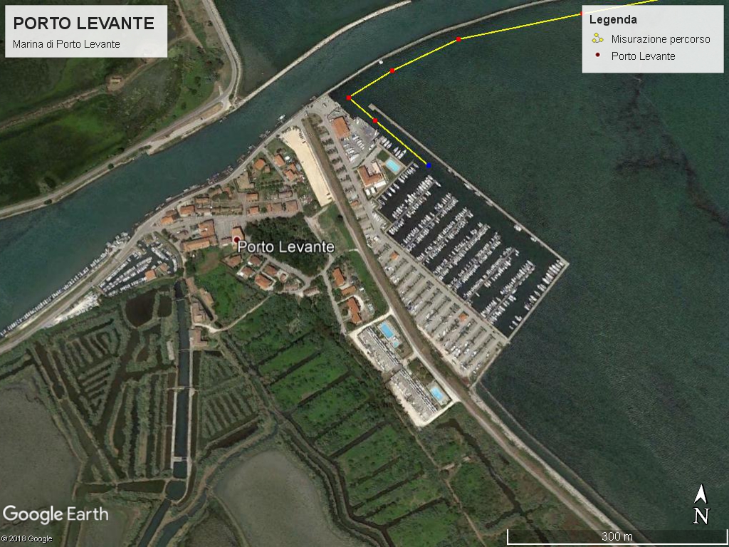 porto levante ormeggi mappa