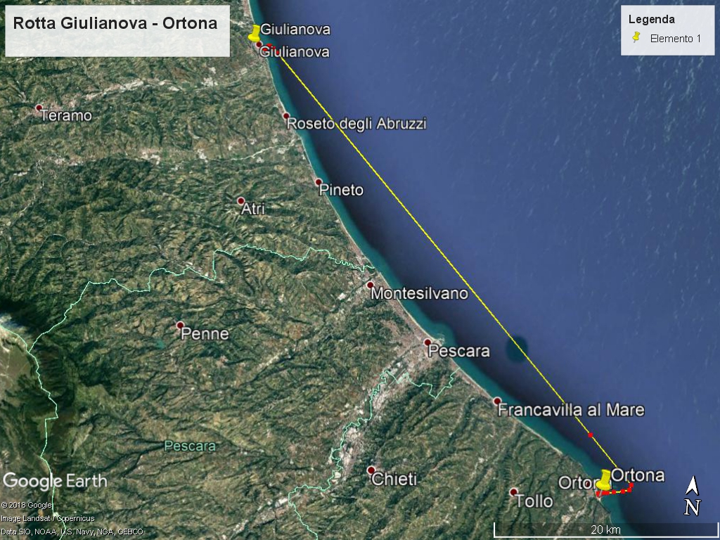 Rotta Nautica Giulianova Ortona Posto Barca Ormeggio