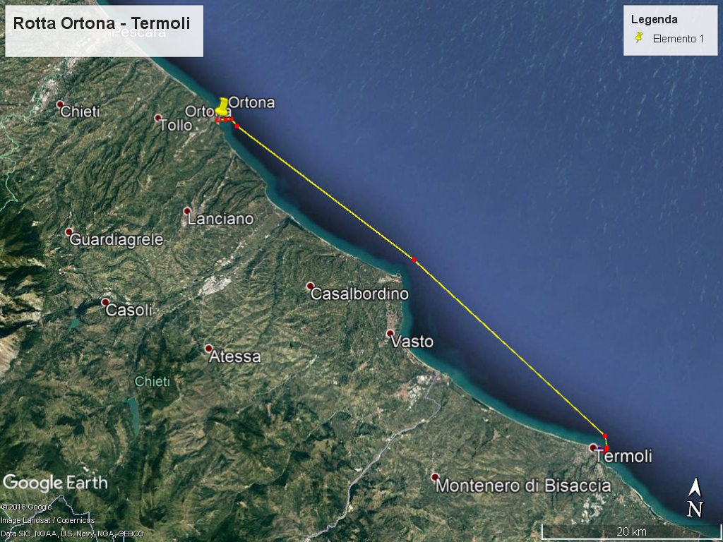 Rotta Nautica Ortona Termoli Ormeggio Posto Barca