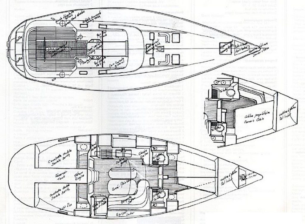 Barca Oceanis 430 Progetto