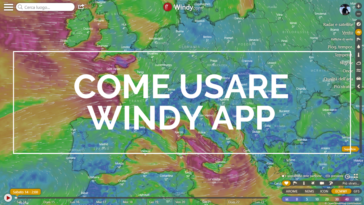 windy app meteo per navigazione