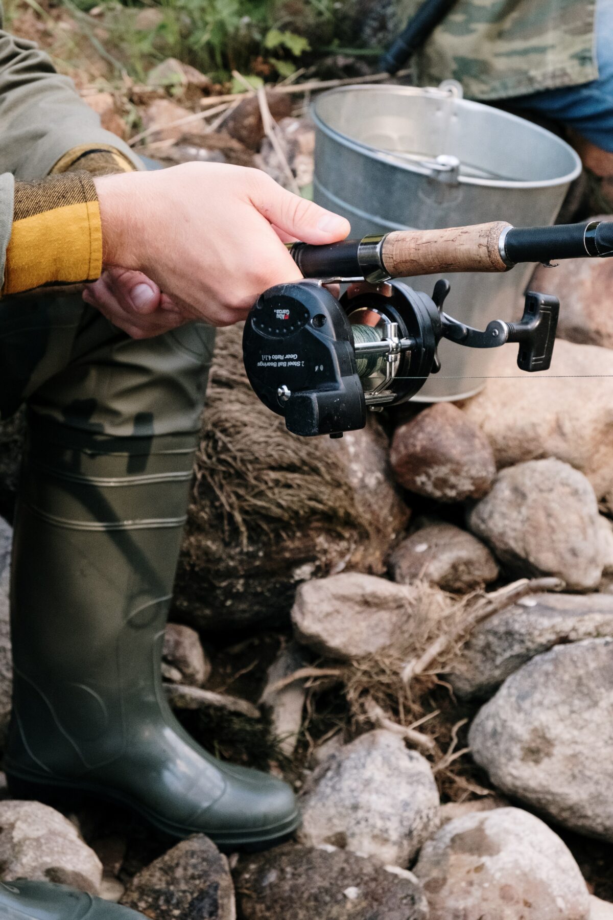 Milageto Kit Manico In Sughero Con Porta Mulinello Per Canna Da Pesca Fai Da Te, Portatile E Leggero - 3