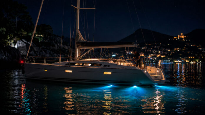 come illuminare una barca di notte