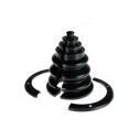 Rubber bellows headphones